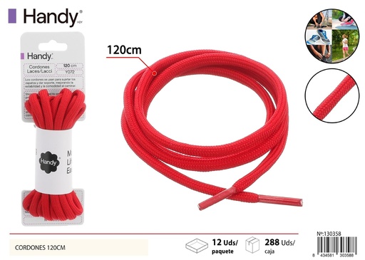 [130358] Cordones sólidos 120 cm tipo redondo Y036 - Accesorios para calzado