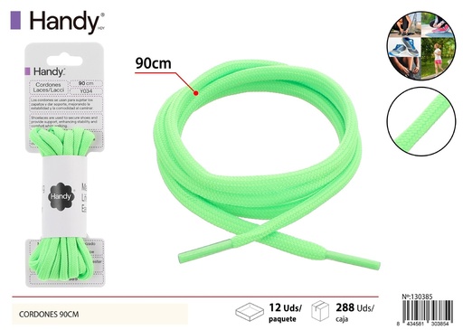 [130385] Cordones sólidos 90 cm tipo redondo Y056 - Accesorios para calzado
