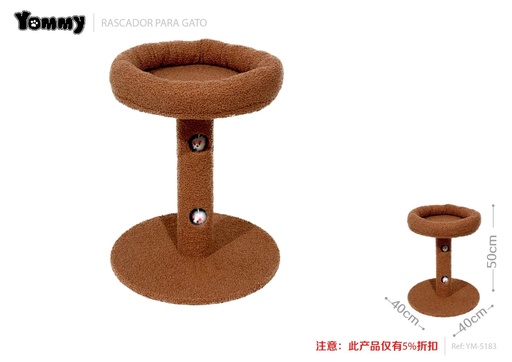 [YM5183] Rascador en forma de cama para gatos 40x40x50 cm - Muebles para gatos y rascadores
