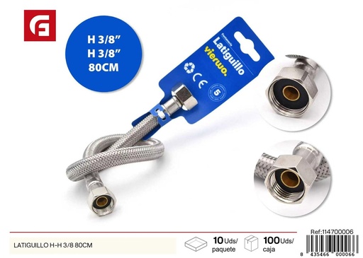 [114700006] Llatiguillo H-H 3/8 80 cm - Accesorios de fontanería