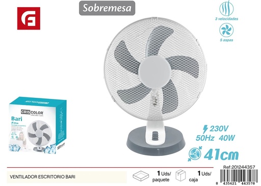[201244357] Marcador de escritorio Ventilador modelo Bari - Ventilador de mesa
