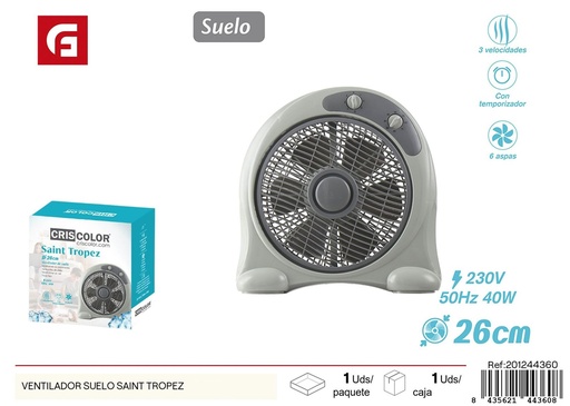 [201244360] Marcador de suelo Ventilador modelo Saint Tropez NºRII-AEE: 8813 - Ventilador de pie