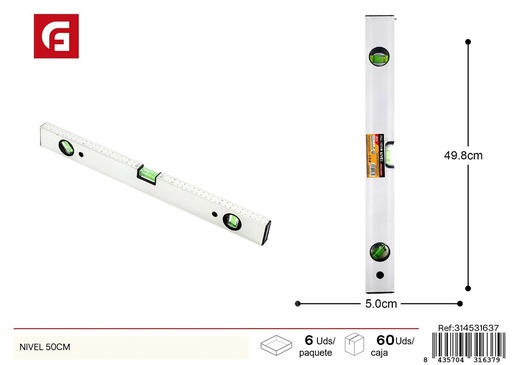[314531637] Nivel de 50 cm - Herramientas de ferretería
