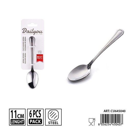 [0238570] Cuchara de moka 6 pzs 11 cm - Utensilios de mesa