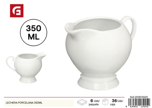 [201813925] Lechera de porcelana 350ml - Cerámica y artículos de cocina