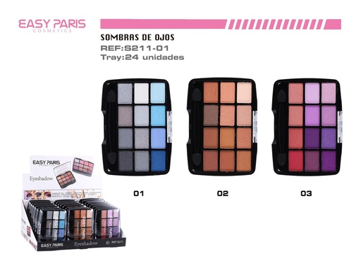 [S211-01] Sombra de ojos 24 unidades - Cosméticos y maquillaje