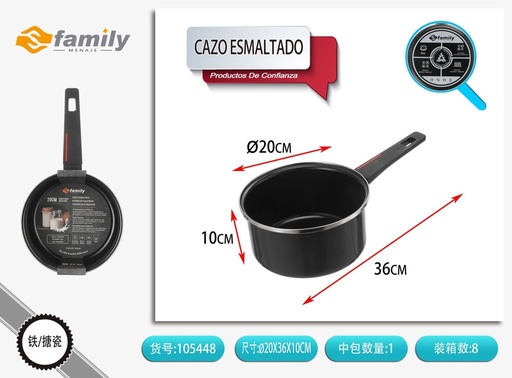 [105448] Cazo esmaltado de 20 cm - Utensilios de cocina y ollas