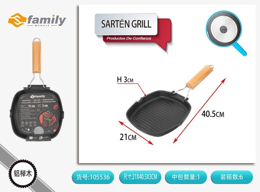 [105536] Sartén grill de 20 cm - Utensilios de cocina