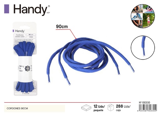 [130330] Cordones sólidos 90 cm tipo redondo Y069 - Accesorios para calzado