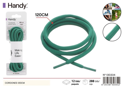 [130334] Cordones sólidos 120 cm tipo redondo Y022 - Accesorios para calzado