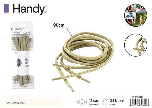 [130340] Cordones sólidos 90 cm tipo redondo Y062 - Accesorios para calzado