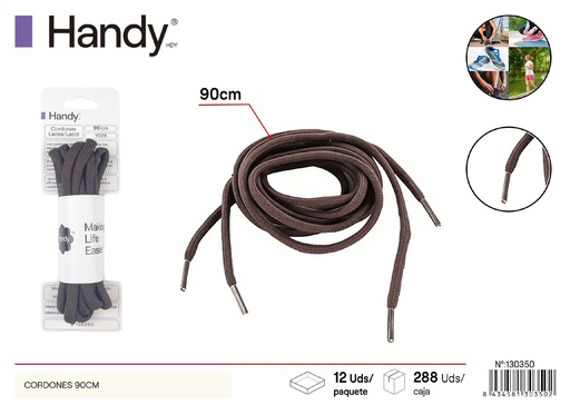 [130350] Cordones sólidos 90 cm tipo redondo Y039 - Accesorios para calzado