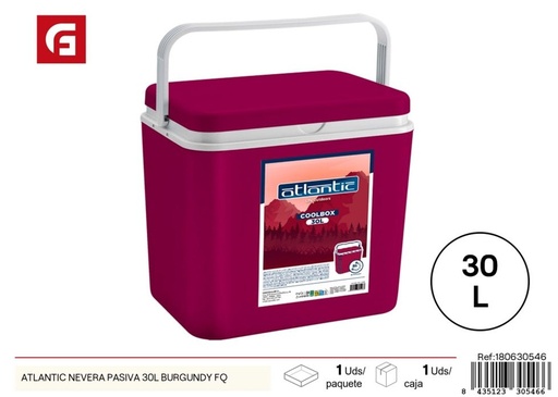 [180630546] Nevera pasiva atlantic de 30L color burdeos - Utensilios de cocina y almacenamiento