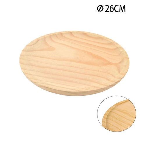[A000008] Plato para pulpo de madera 26 cm - Accesorios de cocina y platos especiales