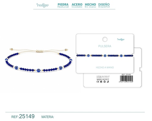 [25149] Pulsera hecha a mano con hilo - Joyas artesanales