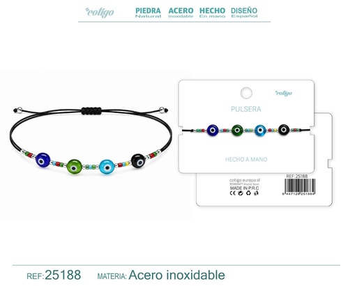 [25188] Pulsera hecha a mano con hilo - Joyas artesanales