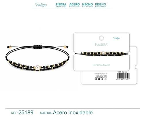 [25189] Pulsera hecha a mano con hilo - Joyas artesanales