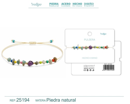 [25194] Pulsera hecha a mano con hilo - Joyas artesanales