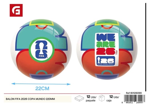 [161126099] Balón FIFA 2026 Copa del Mundo 220mm - Juguetes deportivos