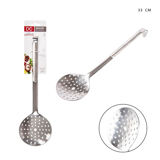[0216213] Espumadera de acero 33 cm - Herramientas de cocina y utensilios