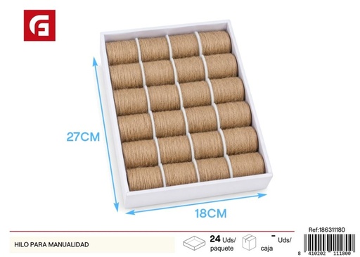 [186311180] Hilo color natural 1mmx15m - Accesorios de costura y manualidades