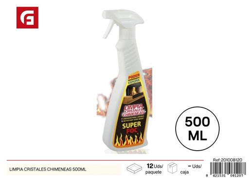 [201008120] Limpia cristales chimeneas 500 ml - Producto de limpieza y mantenimiento