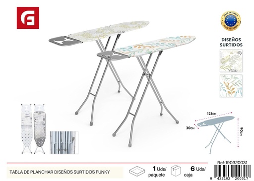 [190320031] Tabla de planchar modelos surtidos Funky - Accesorios de limpieza