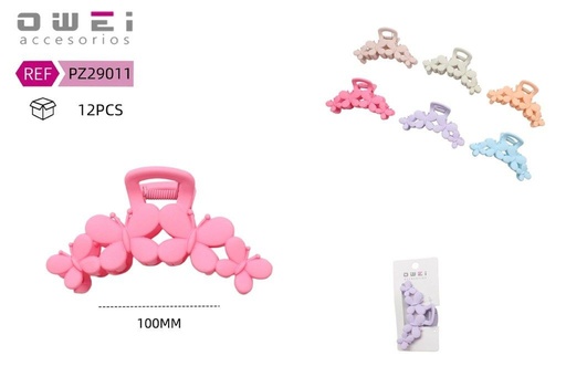 [8428947290117] Pinza de pelo mariposas 12 unidades - Accesorios decorativos para el cabello