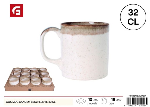 [180629030] Taza COK CANDEM beige de 32 cl - Tazas y recipientes de cerámica