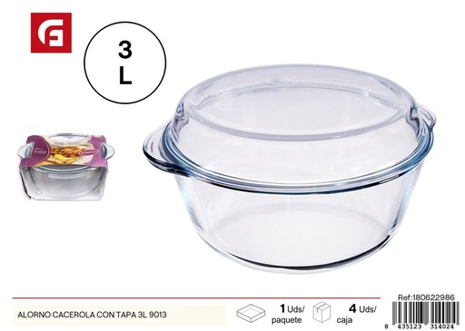 [180622986] Cacerola con tapa de 3L ALORNO - Utensilios de cocina