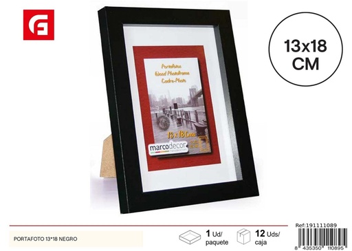[191111089] Portafoto 13x18 negro - Marcos de fotos decorativos
