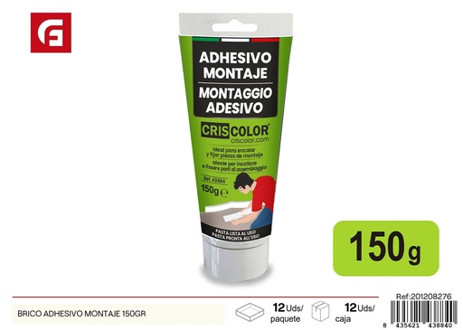 [201208276] Adhesivo Brico 150g para montaje - Ferretería y productos para fijación