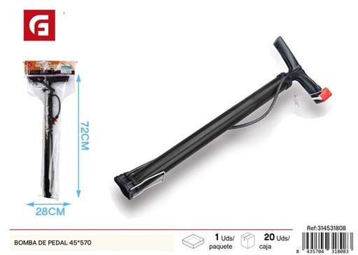 [314531808] Bomba de pedal 45*570 - Accesorios para bicicleta y bombas de aire