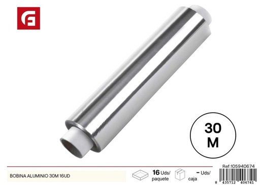[105940674] Rollo de papel de aluminio 30m - Utensilios de cocina