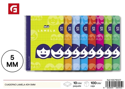 [155716127] Cuaderno LAMELA 40 páginas 5mm de separación - Material escolar y cuadernos