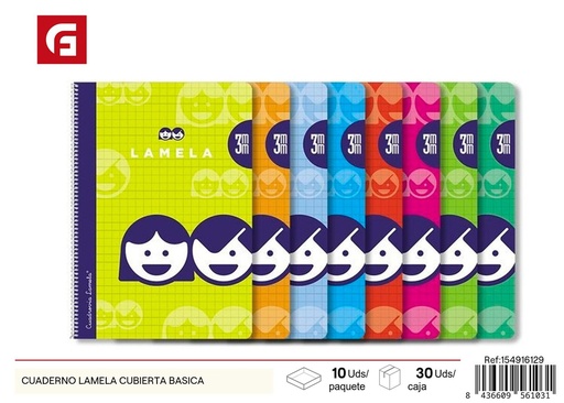 [154916129] Cuaderno LAMELA con portada básica - Material escolar y cuadernos