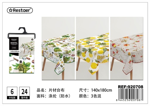 [920708] Mantel de tela impermeable estampado 140x180 cm - Manteles impermeables