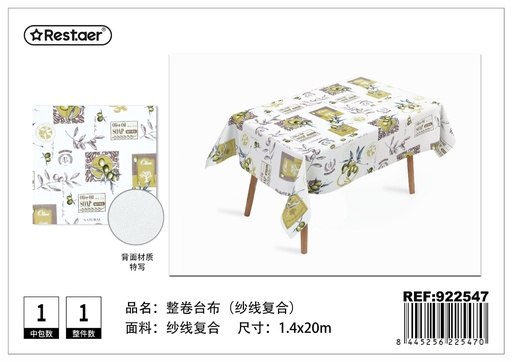 [922547] Mantel de rollo 1.4x20 m - Manteles de rollo