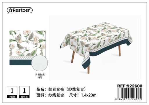 [922600] Mantel de rollo 1.4x20 m - Manteles de rollo