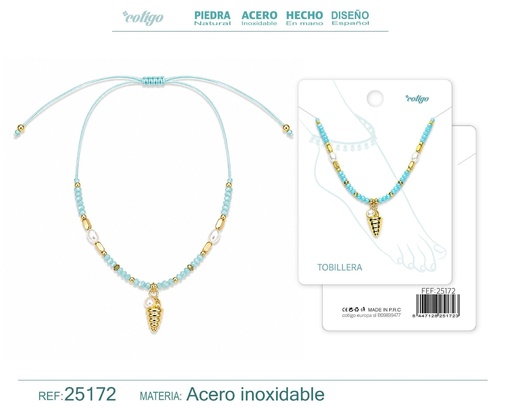 [25172] Tobillera hecha a mano - Joyería y complementos