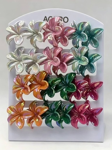 [ED4031] Pendientes flor 12/p NS ED4031 - Bisutería y accesorios