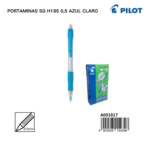 [A001817] Portaminas Pilot SG H185 0.5 mm color azul claro - Papelería y artículos de escritura