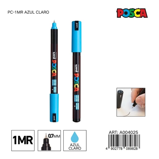 [A004025] Marcador POSCA PC-1MR 0.7 mm color azul claro - Marcadores y artículos de escritura