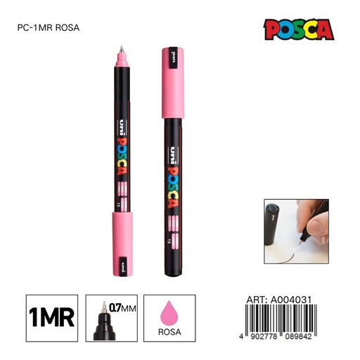 [A004031] Marcador POSCA PC-1MR 0.7 mm color rosa - Marcadores y artículos de escritura