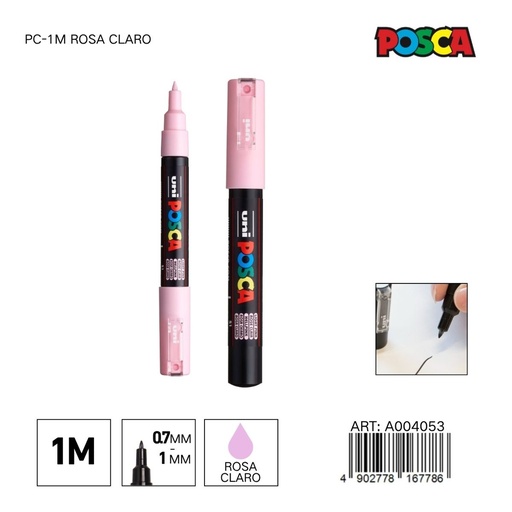 [A004053] Marcador POSCA PC-1M 0.7mm-1mm color rosa claro - Marcadores y artículos de escritura