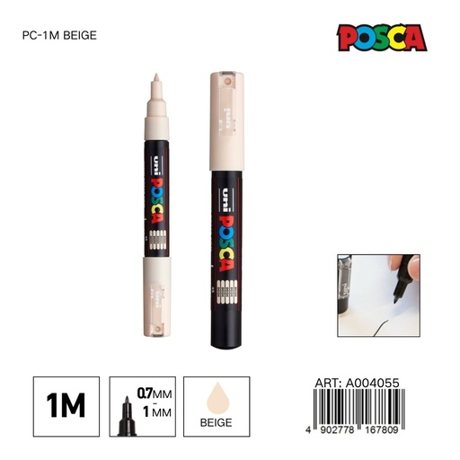 [A004055] Marcador POSCA PC-1M 0.7mm-1mm color beige - Marcadores y artículos de escritura