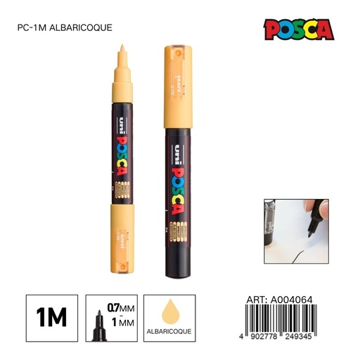 [A004064] Marcador POSCA PC-1M 0.7mm-1mm color albaricoque - Marcadores y artículos de escritura