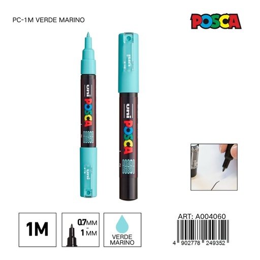 [A004060] Marcador POSCA PC-1M 0.7mm-1mm color verde marino - Marcadores y artículos de escritura