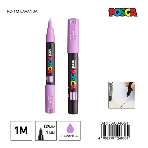 [A004061] Marcador POSCA PC-1M 0.7mm-1mm color lavanda - Marcadores y artículos de escritura