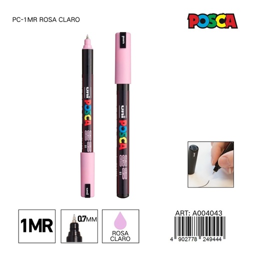 [A004043] Marcador POSCA PC-1MR 0.7 mm color rosa claro - Marcadores y artículos de escritura